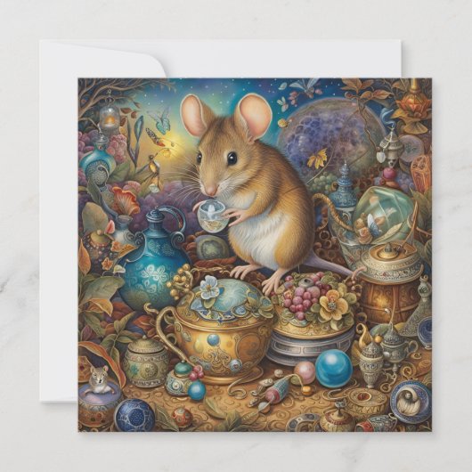 Holiday Mouse Feiertagskarte (Vorderseite)