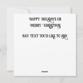 Holiday Mouse Feiertagskarte (Rückseite)