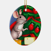 Holiday Mouse Keramik Ornament (Rechts)