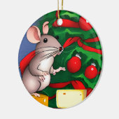 Holiday Mouse Keramik Ornament (Links)
