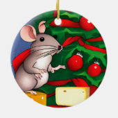 Holiday Mouse Keramik Ornament (Hinten)