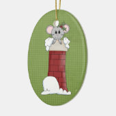 Holiday Mouse Keramik Weihnachtsschmuck (Links)