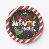 Holiday Movie Night Plate Pappteller (Vorderseite)
