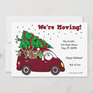 Holiday Moving Announcement - 5 x7 cards Feiertagskarte