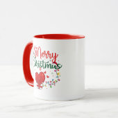 Holiday Mug with Heart and Lights Tasse (Vorderseite Links)