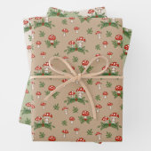 Holiday Mushrooms Geschenkpapier Set (Beispiel)