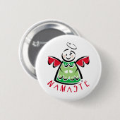 Holiday Namaste Angel Button (Vorne & Hinten)
