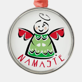 Holiday Namaste Angel Ornament