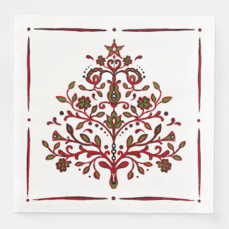 Holiday Napkins Weihnachtsbaum skandinavisch Serviette