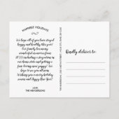 Holiday & New Year Hope & Glaube Haustier Hund Fot Postkarte (Rückseite)