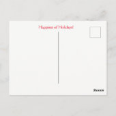 Holiday Niedlich Penguins Skaten Postkarte (Rückseite)