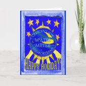 Holiday NOLA Wasserzähler Feiertagskarte (Vorderseite)