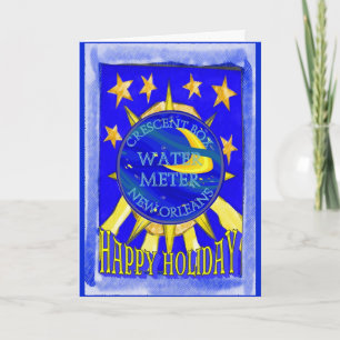 Holiday NOLA Wasserzähler Feiertagskarte