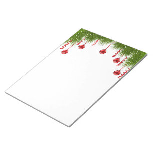 Holiday Notepad-Fir Bough Ornaments Notizblock