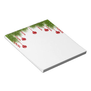 Holiday Notepad-Fir Bough Ornaments Notizblock