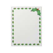 Holiday Notepad-Holly Notizblock (Rotiert)