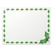 Holiday Notepad-Holly Notizblock (Vorderseite)