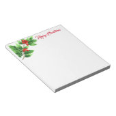 Holiday Notepad-Holly Notizblock (angewinkelt)