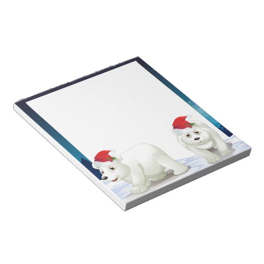 Holiday Notepad-Polar-Bären Notizblock (angewinkelt)