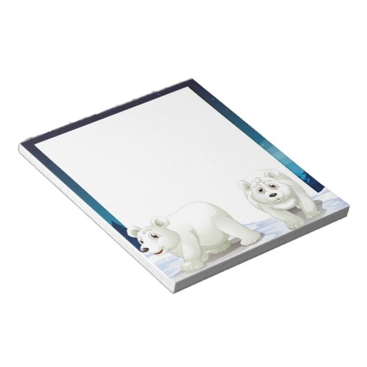 Holiday Notepad-Polar-Bären Notizblock (angewinkelt)