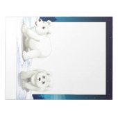 Holiday Notepad-Polar-Bären Notizblock (Vorderseite)