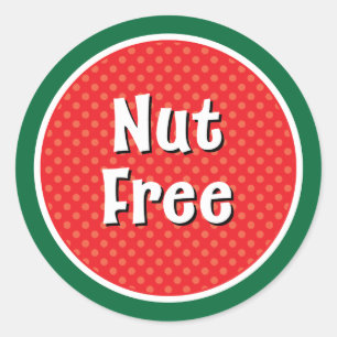 Holiday Nut Free Sticker