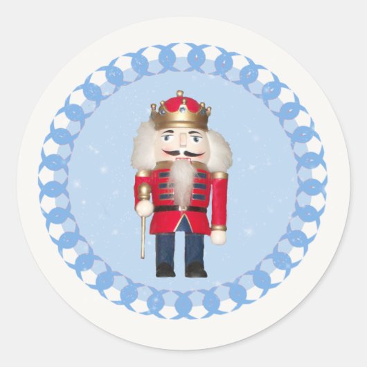 Holiday Nutcracker Classic Round Sticker (Vorderseite)