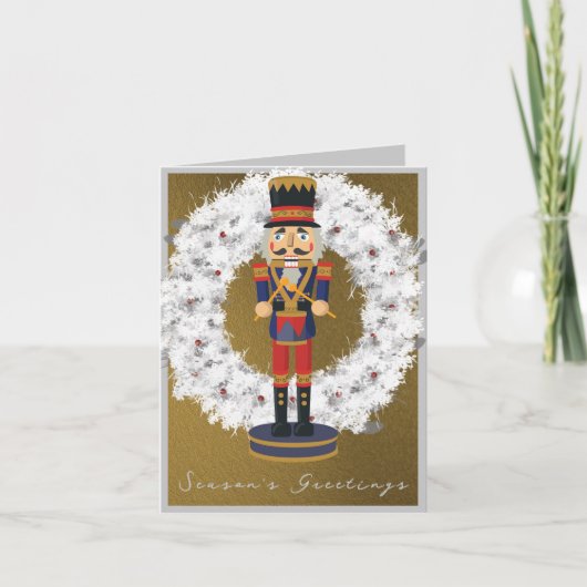 Holiday Nutcracker Feiertagskarte (Vorderseite)