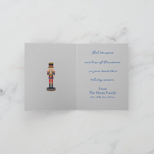 Holiday Nutcracker Feiertagskarte (Innenseite)