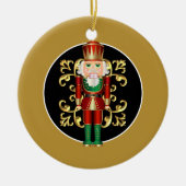 Holiday Nutcracker Keramik Ornament (Vorne)