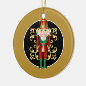 Holiday Nutcracker Keramik Ornament (Links)