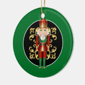 Holiday Nutcracker Keramik Ornament (Links)