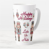 Holiday Nutcracker Lasse Nuts Latte Tasse (Rechte Ecke)