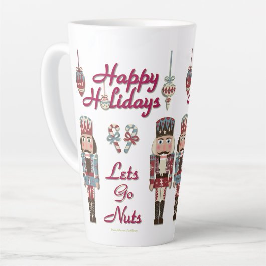 Holiday Nutcracker Lasse Nuts Latte Tasse (Linke Ecke)