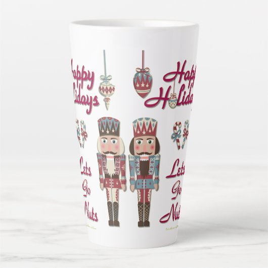 Holiday Nutcracker Lasse Nuts Latte Tasse (Vorderseite)