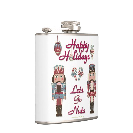 Holiday Nutcracker Lets Go Nuts Flachmann (Rechts)