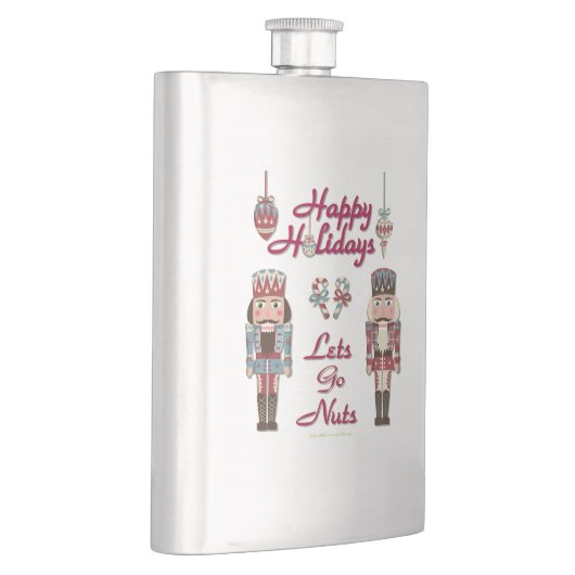 Holiday Nutcracker Lets Go Nuts Flachmann (Rechts)