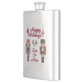Holiday Nutcracker Lets Go Nuts Flachmann (Links)