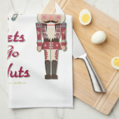 Holiday Nutcracker Lets Go Nuts Geschirrtuch (Viertel Falte)