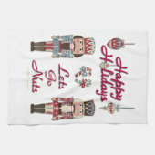 Holiday Nutcracker Lets Go Nuts Geschirrtuch (Horizontal)