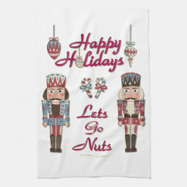 Holiday Nutcracker Lets Go Nuts Geschirrtuch