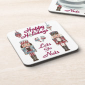 Holiday Nutcracker Lets Go Nuts Getränkeuntersetzer (Linke Seite)