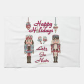 Holiday Nutcracker Lets Go Nuts Handtuch (Horizontal)