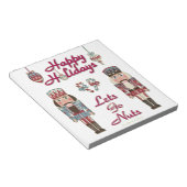 Holiday Nutcracker Lets Go Nuts Notizblock (angewinkelt)