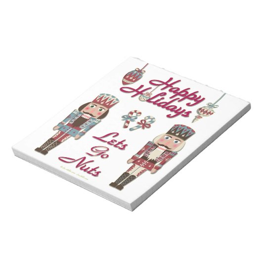 Holiday Nutcracker Lets Go Nuts Notizblock (Rotiert)