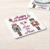 Holiday Nutcracker Lets Go Nuts Rechteckiger Pappuntersetzer (angewinkelt)