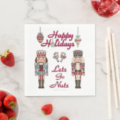 Holiday Nutcracker Lets Go Nuts Serviette (Beispiel)