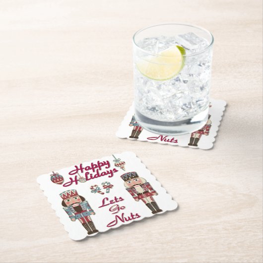 Holiday Nutcracker Lets Go Nuts Untersetzer (Vor Ort)