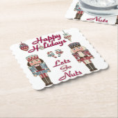 Holiday Nutcracker Lets Go Nuts Untersetzer (angewinkelt)