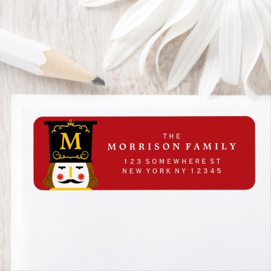 Holiday Nutcracker Monogram Red (Insitu)